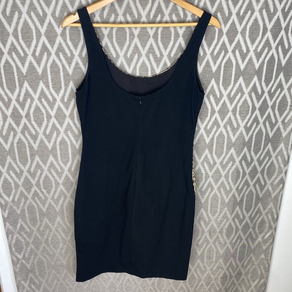 Diane Von Furstenburg Sleeveless Dress Leopard Print & Black Size: 12 Lined - Picture 2 of 6
